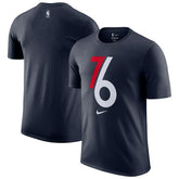 Philadelphia 76ers 2025/26 City Edition Remix Essential Logo T-Shirt Navy - Nike