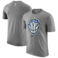 Memphis Grizzlies 2025/26 City Edition Remix Essential Logo T-Shirt Heather Gray - Nike
