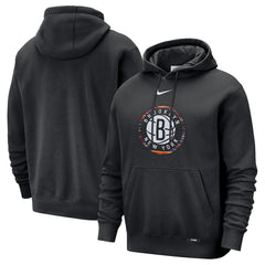 Brooklyn Nets 2025/26 City Edition Essential Logo Remix Hoodie Black - Nike outlet