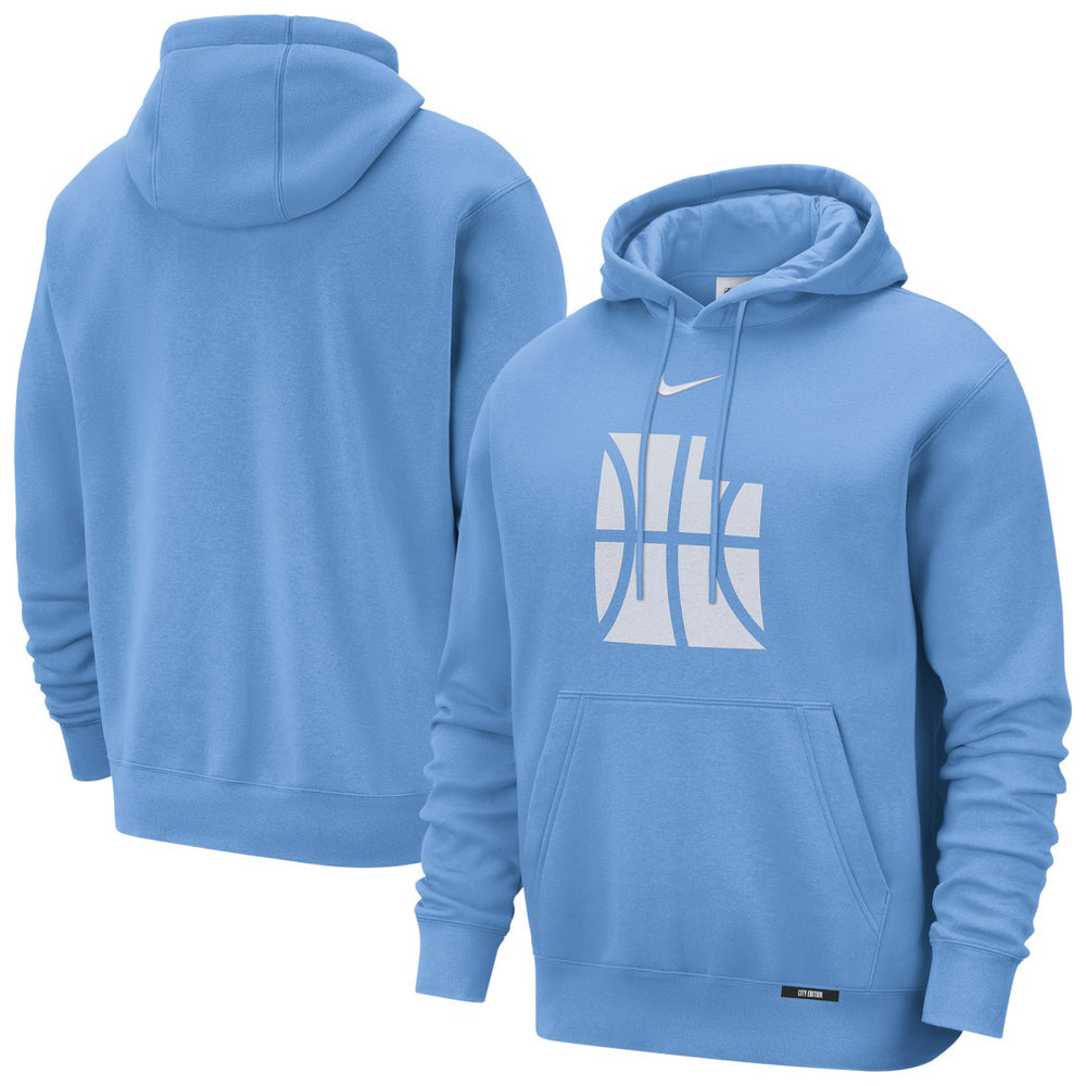 Utah Jazz 2025/26 City Edition Essential Logo Remix Hoodie Blue - Nike
