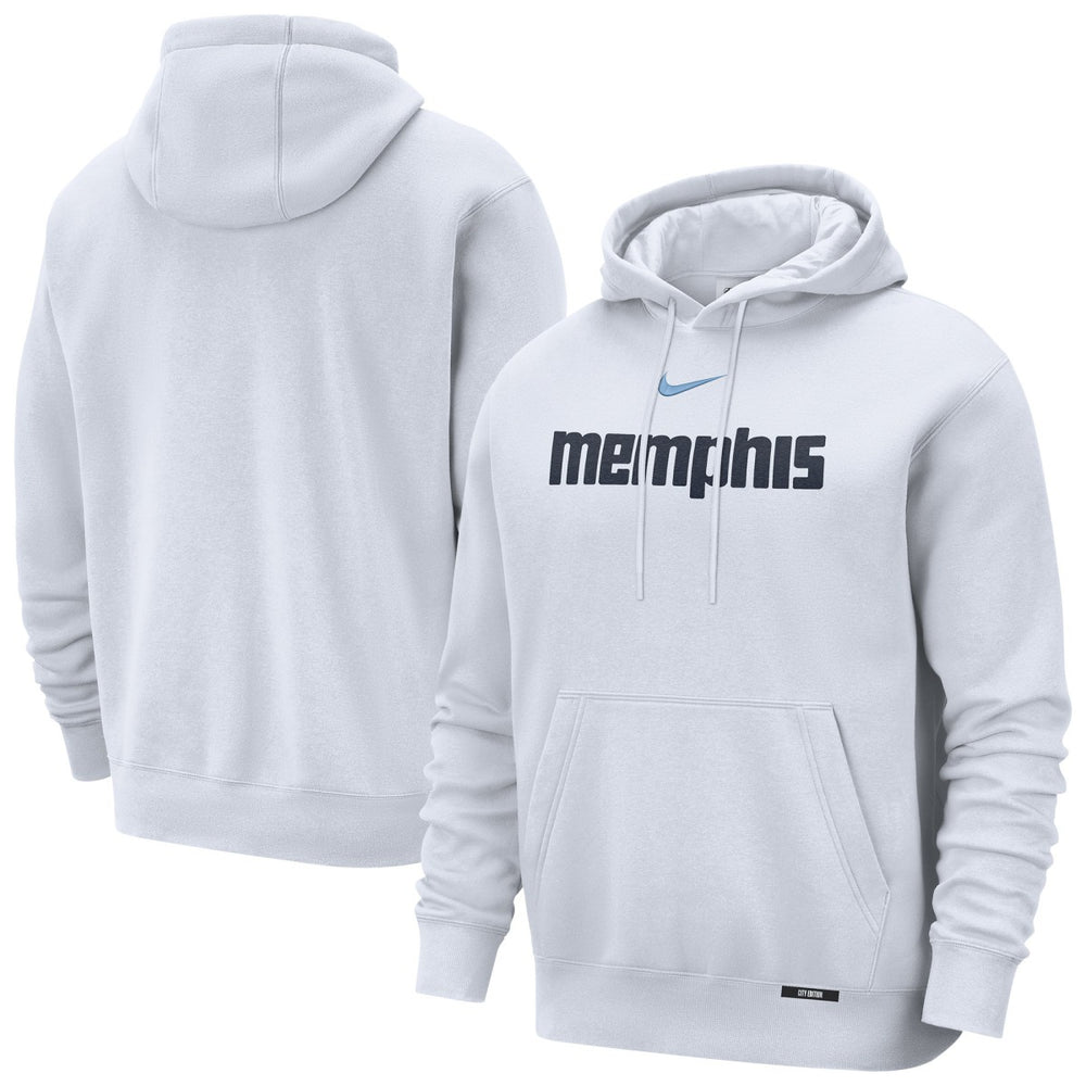 Memphis Grizzlies 2025/26 City Edition Essential Remix Club Hoodie White - Nike outlet