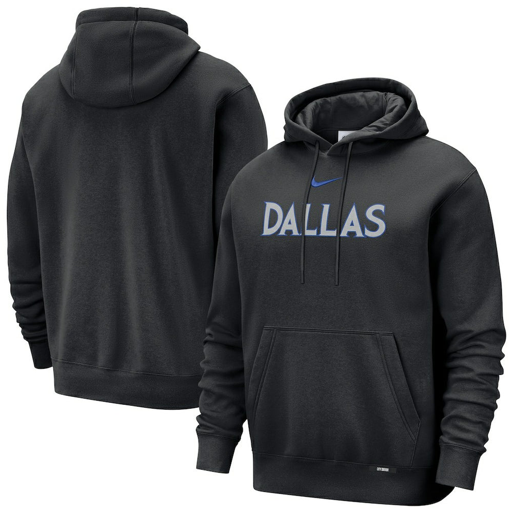 Dallas Mavericks 2025/26 City Edition Essential Remix Club Hoodie Black - Nike