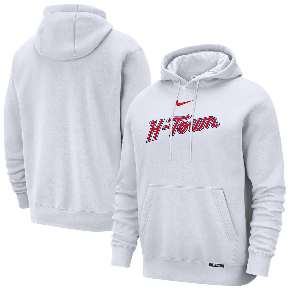 Houston Rockets 2025/26 City Edition Essential Remix Club Hoodie White - Nike