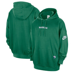 Dallas Mavericks Classic Edition Hardwood Classics Premium Club Heavyweight Fleece Hoodie Green - Nike