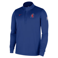 Houston Rockets 2025/26 City Edition Remix Authentic Coaches Dri-FIT Half-Zip Top Blue - Nike