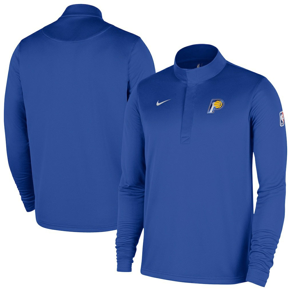 Indiana Pacers 2025/26 City Edition Remix Authentic Coaches Dri-FIT Half-Zip Top Blue - Nike