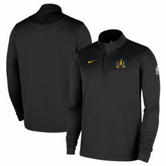 Los Angeles Lakers 2025/26 City Edition Remix Authentic Coaches Dri-FIT Half-Zip Pullover Black - Nike