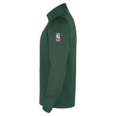 Milwaukee Bucks 2025/26 City Edition Remix Authentic Coaches Dri-FIT Half-Zip Top Hunter Green - Nike