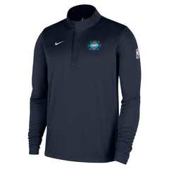 Oklahoma City Thunder 2025/26 City Edition Remix Authentic Coaches Dri-FIT Half-Zip Top Navy - Nike