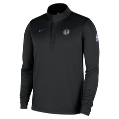 Dallas Mavericks 2025/26 City Edition Remix Authentic Coaches Dri-FIT Half-Zip Top Black - Nike