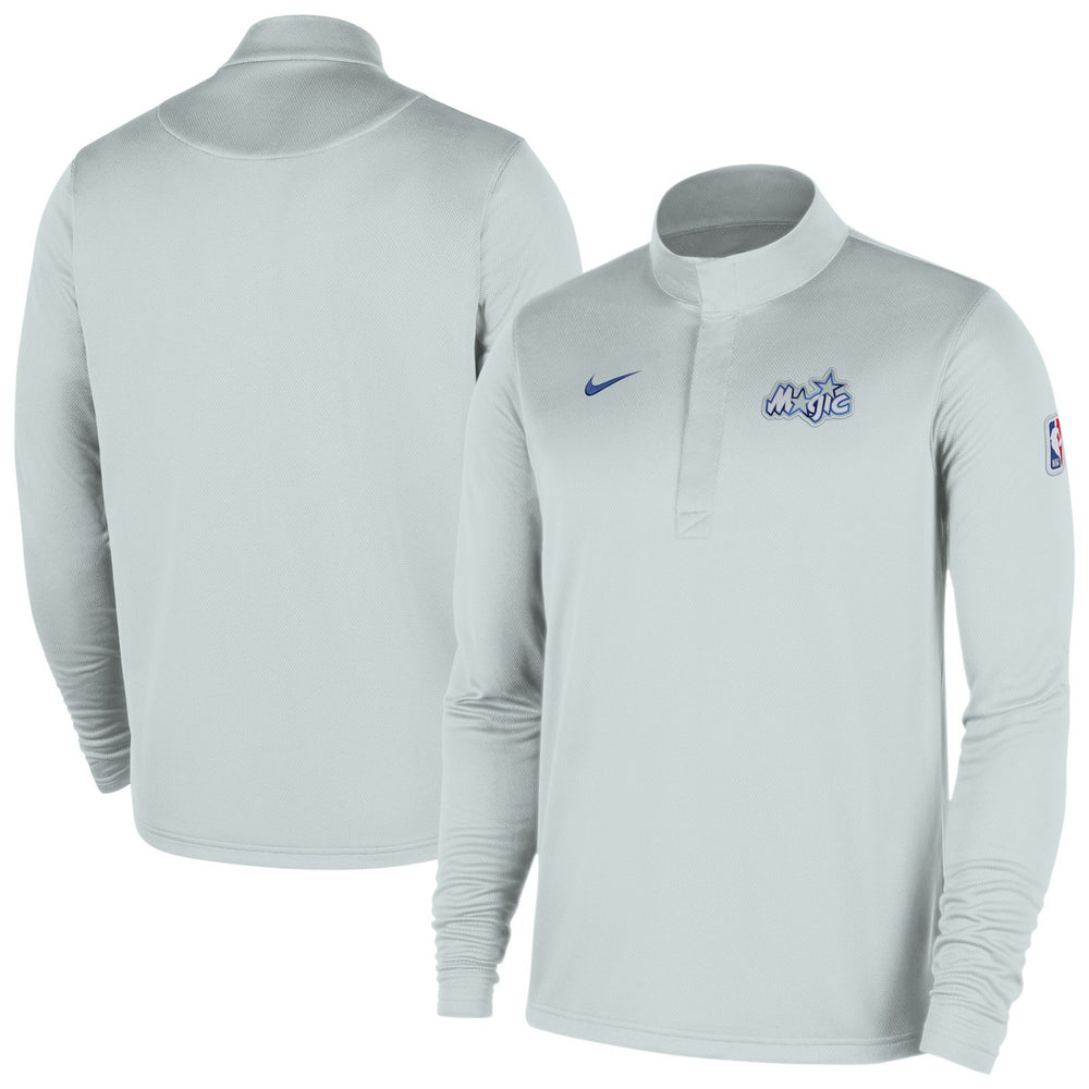 Orlando Magic 2025/26 City Edition Remix Authentic Coaches Dri-FIT Half-Zip Top Silver - Nike