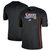 Philadelphia 76ers Classic Edition Hardwood Classics Authentic Game Shooting T-Shirt Black - Nike