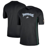 Minnesota Timberwolves Classic Edition Hardwood Classics Authentic Game Shooting T-Shirt Black - Nike