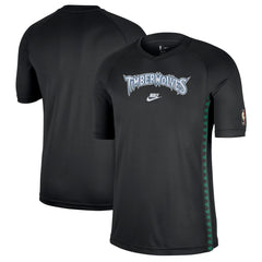 Minnesota Timberwolves Classic Edition Hardwood Classics Authentic Game Shooting T-Shirt Black - Nike
