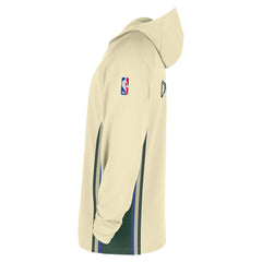 Milwaukee Bucks 2025/26 City Edition Remix Authentic On-Court Quarter-Zip Dri-FIT Hooded Jacket White - Nike
