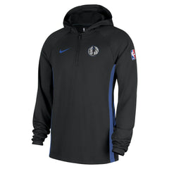 Dallas Mavericks 2025/26 City Edition Remix Authentic On-Court Quarter-Zip Dri-FIT Hooded Jacket Black - Nike