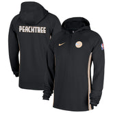 Atlanta Hawks 2025/26 City Edition Remix Authentic On-Court Quarter-Zip Dri-FIT Hooded Jacket Black - Nike