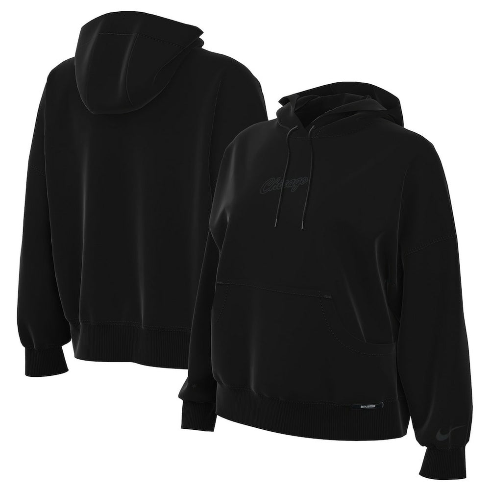 Chicago Bulls Women's 2025/26 City Edition Remix Premium Fleece Hoodie Black - Nike outlet