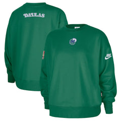 Dallas Mavericks Women's Classic Edition Hardwood Classics Premium Phoenix Fleece Sweatshirt Green - Nike