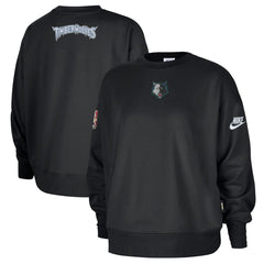 Minnesota Timberwolves Women's Classic Edition Hardwood Classics Premium Phoenix Fleece Sweatshirt Black - Nike