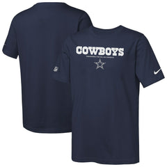 Dallas Cowboys Youth Sideline Team Issue T-Shirt - Navy T-shirts