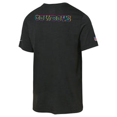Dallas Cowboys Youth 2025 NFL Crucial Catch Tri-Blend Dri-FIT T-Shirt - Black T-shirts