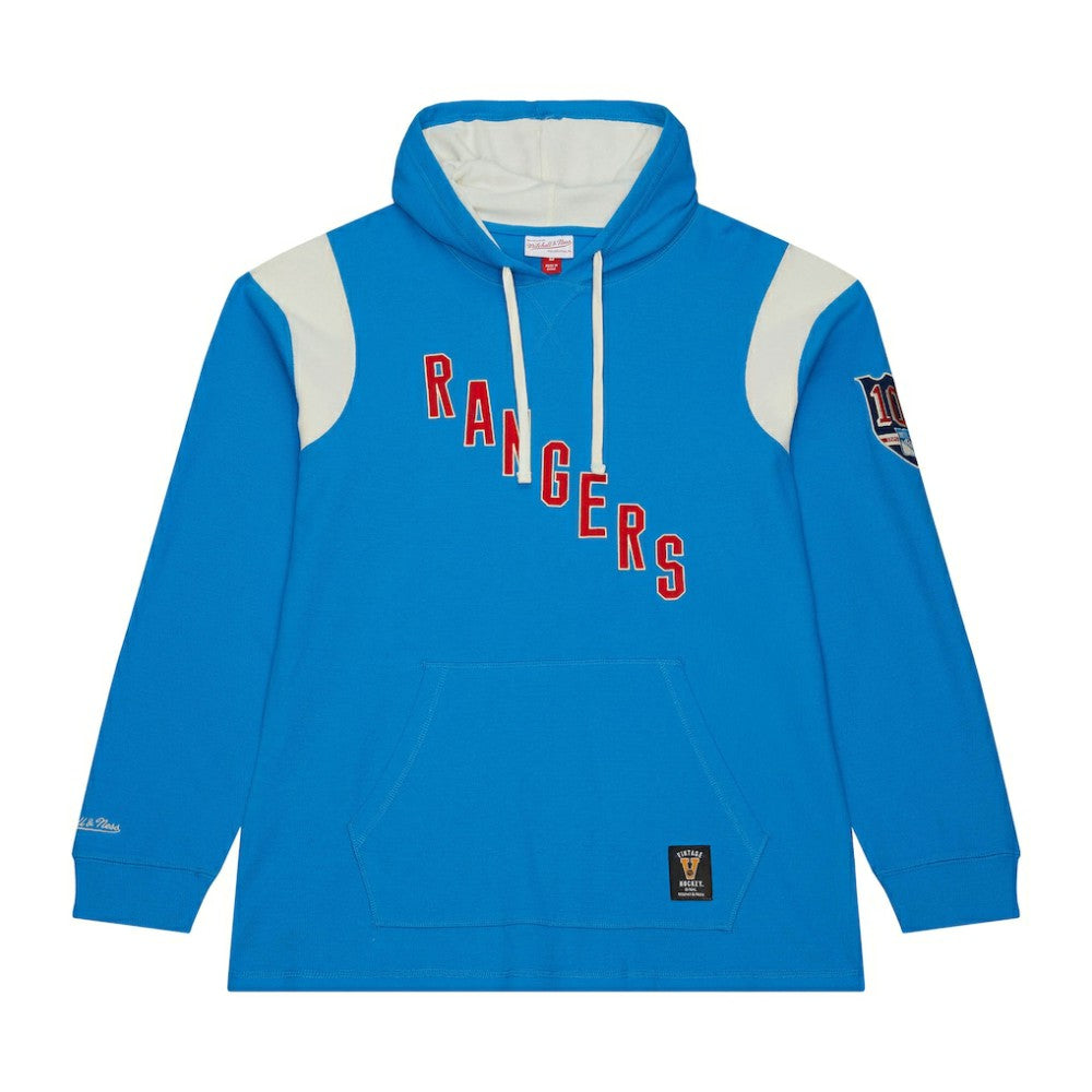 New York Rangers Centennial Lightweight Thermal Hoodie - Blue/White | US 202936277
