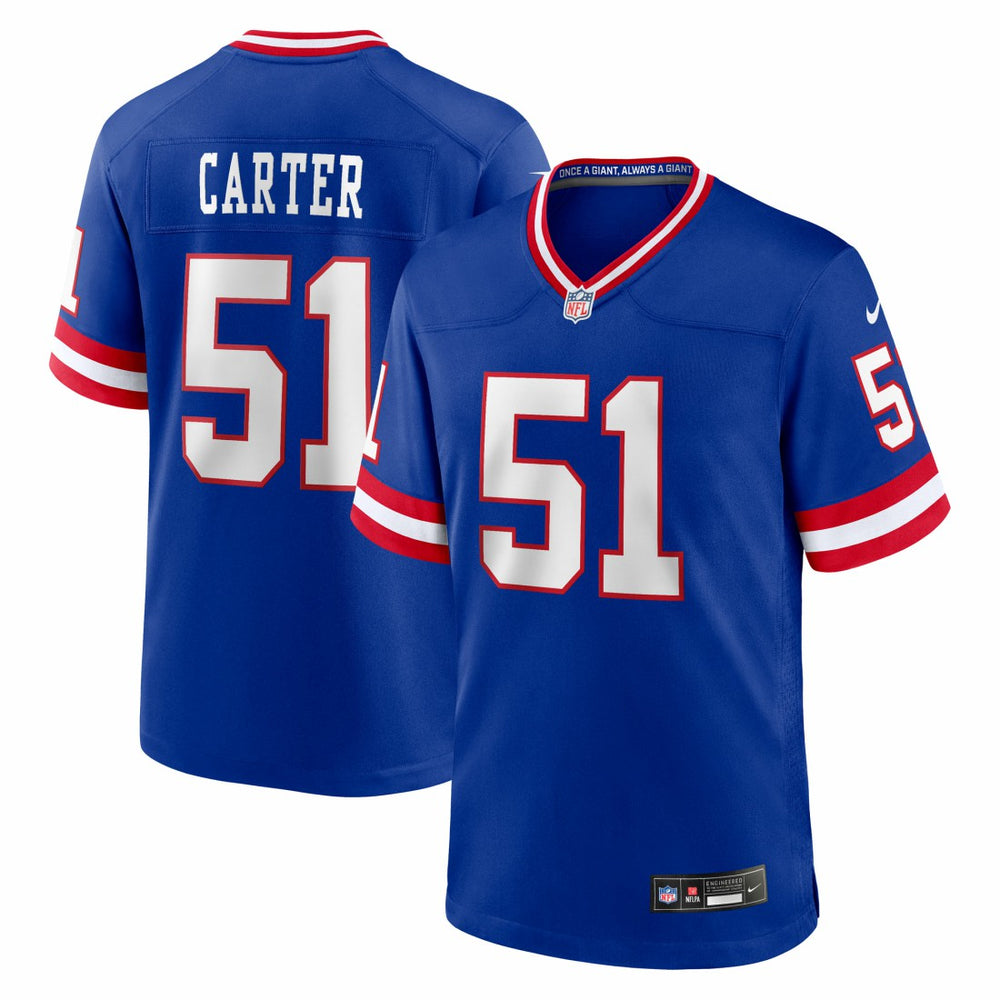Abdul Carter New York Giants First Round Pick 2nd Alternate Game Jersey - Royal Jerseys