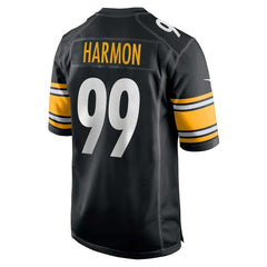 Derrick Harmon Pittsburgh Steelers 2025 NFL Draft First Round Pick Game Jersey - Black Jerseys
