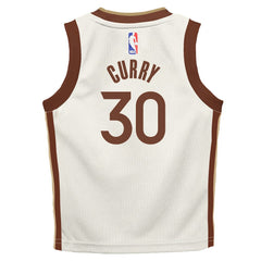 Stephen Curry Golden State Warriors Preschool 2025/26 City Edition Swingman Jersey Tan - Nike