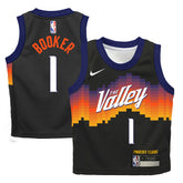Devin Booker Phoenix Suns Preschool 2025/26 City Edition Swingman Jersey Black - Nike