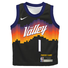 Devin Booker Phoenix Suns Preschool 2025/26 City Edition Swingman Jersey Black - Nike