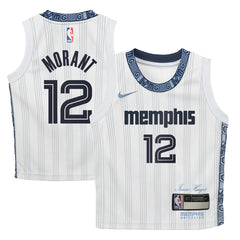 Ja Morant Memphis Grizzlies Preschool 2025/26 City Edition Swingman Jersey White - Nike
