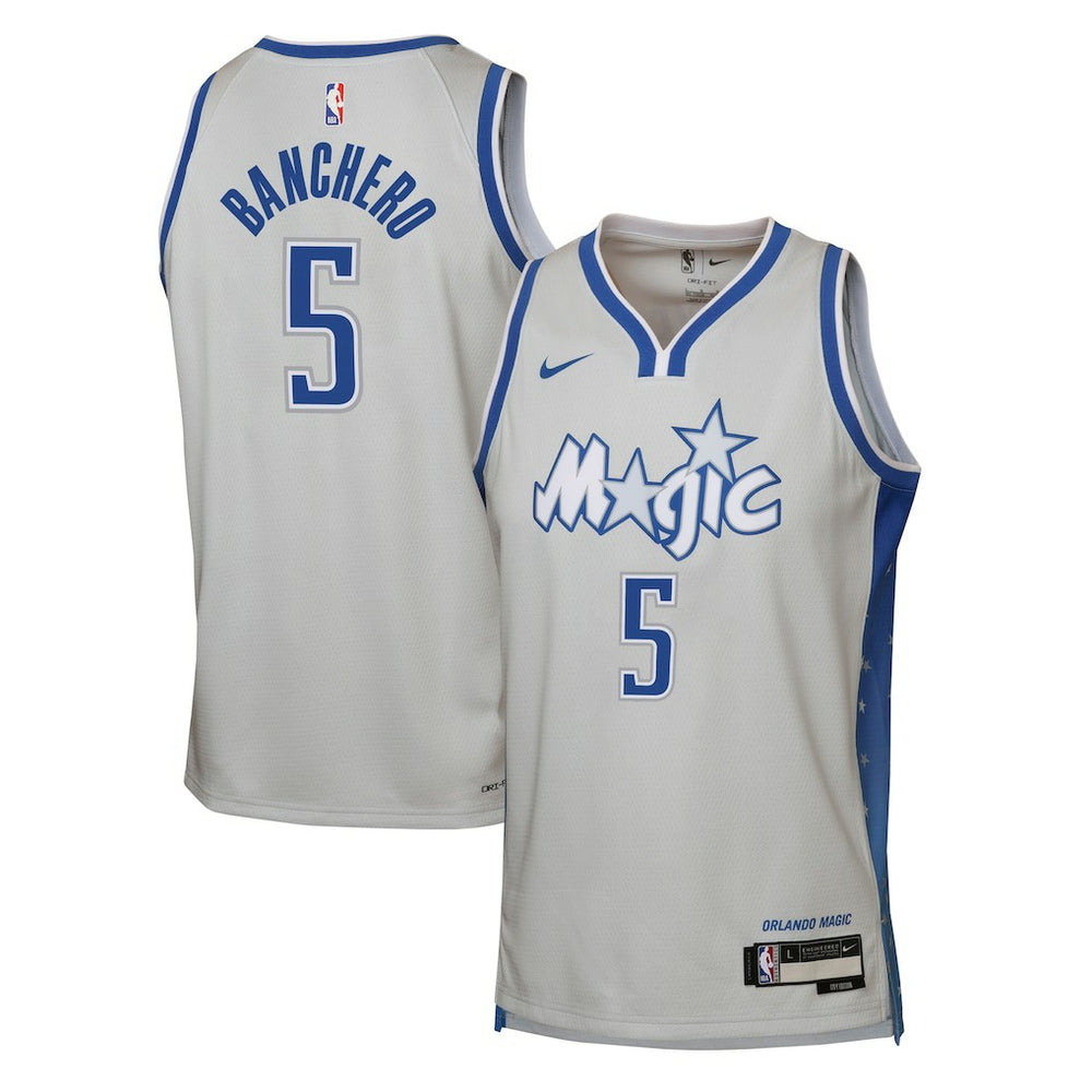 Paolo Banchero Orlando Magic Youth 2025/26 City Edition Swingman Jersey Silver - Nike outlet