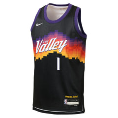 Devin Booker Phoenix Suns Youth 2025/26 City Edition Swingman Jersey Black - Nike