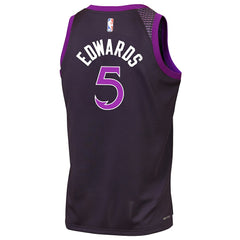 Anthony Edwards Minnesota Timberwolves Youth 2025/26 City Edition Swingman Jersey Purple - Nike
