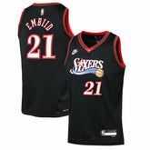 Joel Embiid Philadelphia 76ers Youth Swingman Jersey Classic Edition Black - Nike outlet