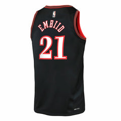 Joel Embiid Philadelphia 76ers Youth Swingman Jersey Classic Edition Black - Nike outlet