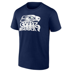 Seattle Seahawks Muckleshoot Tribe T-Shirt - College Navy T-shirts
