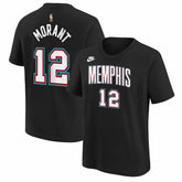 Ja Morant Memphis Grizzlies Youth Name & Number T-Shirt Classic Edition Black - Nike