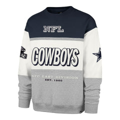 Dallas Cowboys '47 Breeze Maximalist Sweatshirt - Navy/Gray Sweatshirts