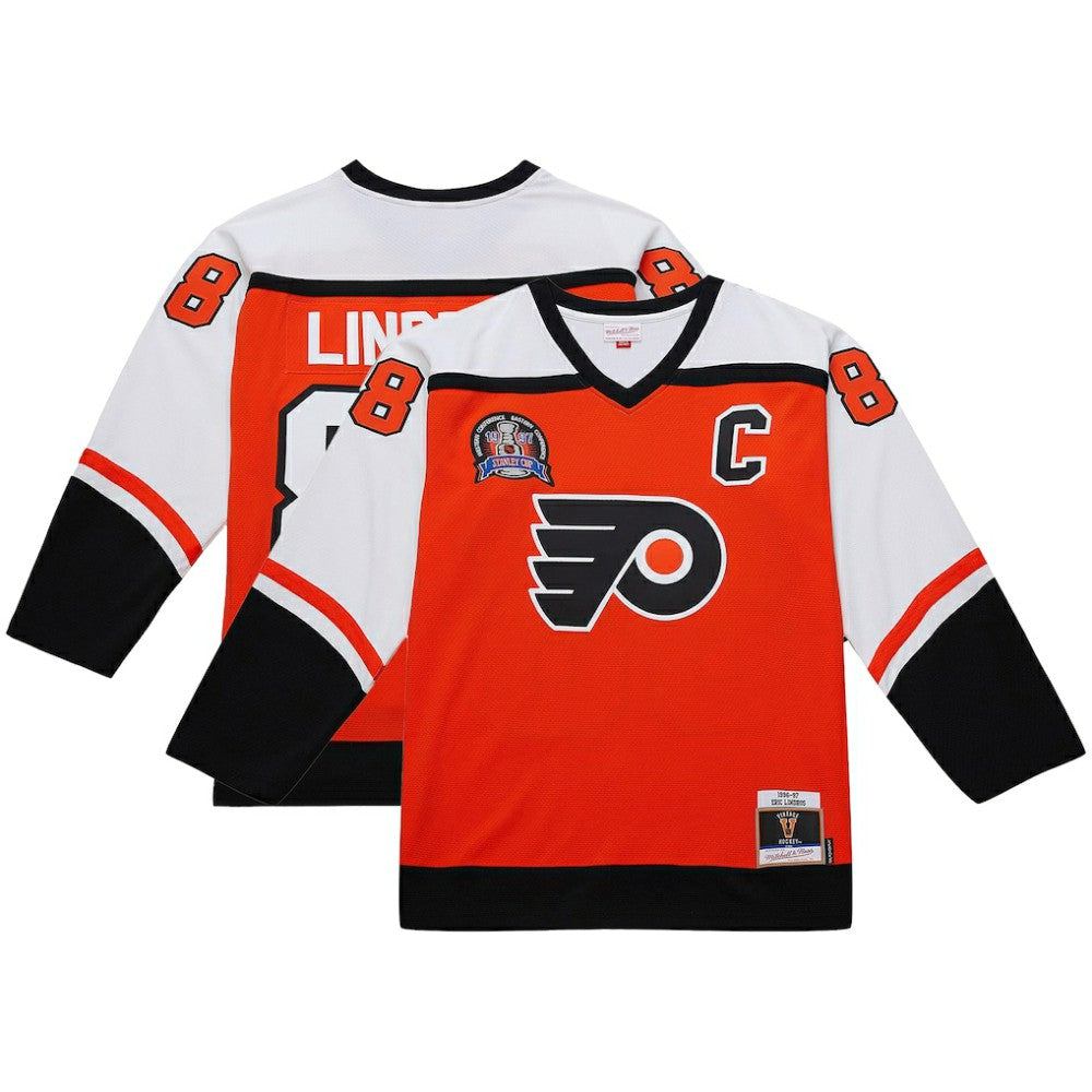 Eric Lindros Philadelphia Flyers Mitchell & Ness Big & Tall 1996-97 Blue Line 2.0 Jersey - Orange | US 202945400