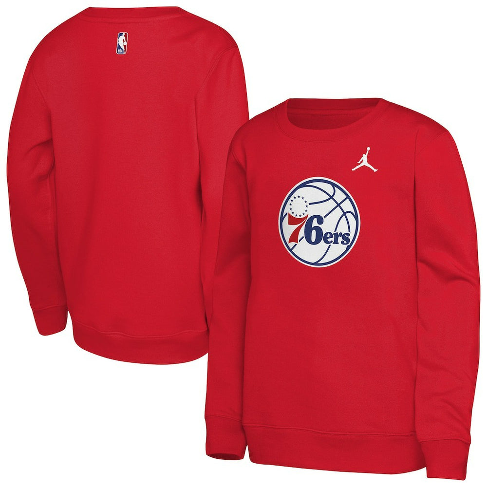 Philadelphia 76ers Jordan Brand Youth Courtside Statement Edition Sweatshirt Red outlet