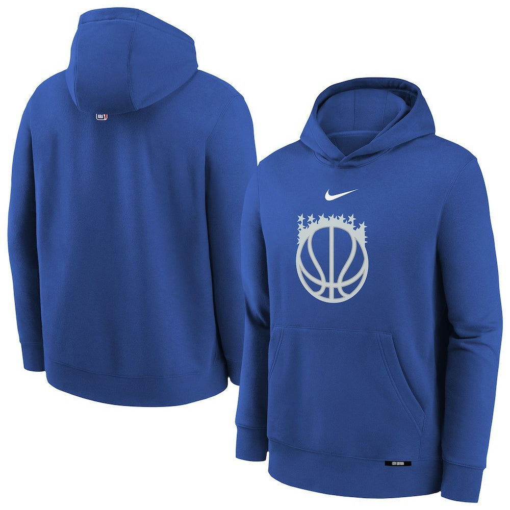 Orlando Magic Youth 2025/26 City Edition Club Fleece Pullover Hoodie Royal - Nike
