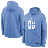Utah Jazz Youth 2025/26 City Edition Club Fleece Pullover Hoodie Blue - Nike