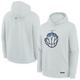 Memphis Grizzlies Youth 2025/26 City Edition Club Fleece Pullover Hoodie Silver - Nike