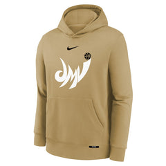 Washington Wizards Youth 2025/26 City Edition Club Logo Fleece Hoodie Tan - Nike
