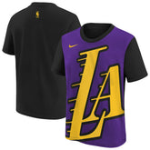 Los Angeles Lakers Youth 2025/26 City Edition Max90 T-Shirt Purple/Black - Nike
