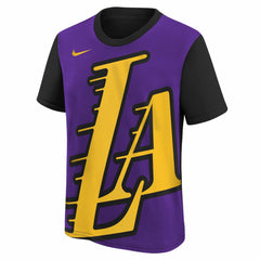 Los Angeles Lakers Youth 2025/26 City Edition Max90 T-Shirt Purple/Black - Nike
