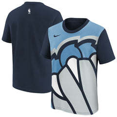 Memphis Grizzlies Youth 2025/26 City Edition Max90 T-Shirt Light Blue/Navy - Nike